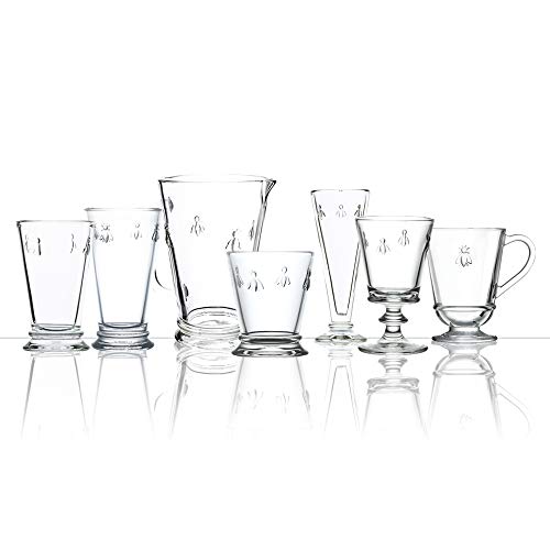 La Rochère Napoleon Bee Old Fashioned Glasses Set of 6 - 11.5oz French Classic Drinking Glassware