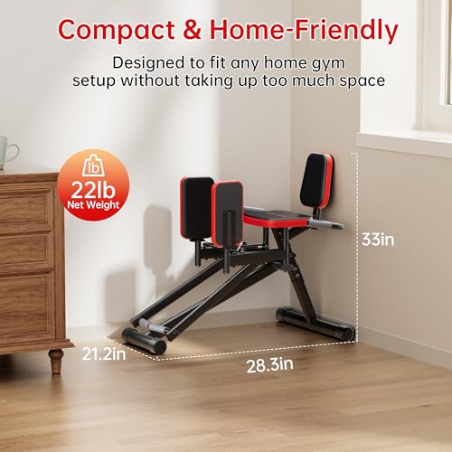 Seanleecore Black Hip Abductor Machine for Home Gym - Glute & Thigh Workout Equipment