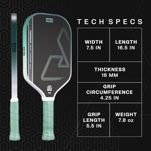 JOOLA Heat Vision Pickleball Paddle Set with 2 Carbon Fiber Paddles, 4 Balls & Sling Bag
