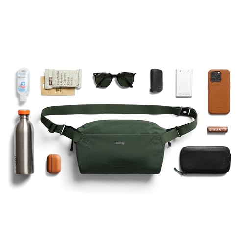 Lightweight Crossbody Sling Bag - Spruce, Expandable, Water-Resistant