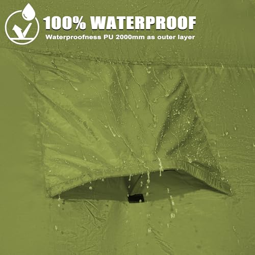 GoHimal Green Pickup Truck Bed Tent 5.5-6.0FT for Camping & Outdoors