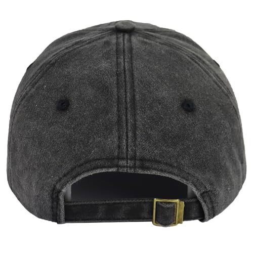 Funny Chef Hats for Men Women, Black Baseball Cap with Knives Design - One Size