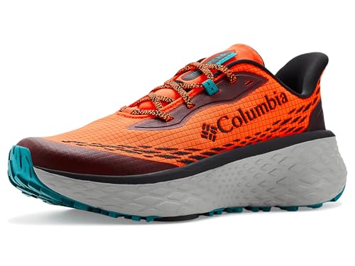Columbia Men's Konos Trillium ATR Trail Running Shoes - Blaze/Teal, Size 8