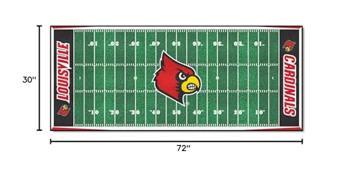 Louisville Cardinals Mascot Area Rug - 2'6" x 6' College Team Carpet - Fanmats