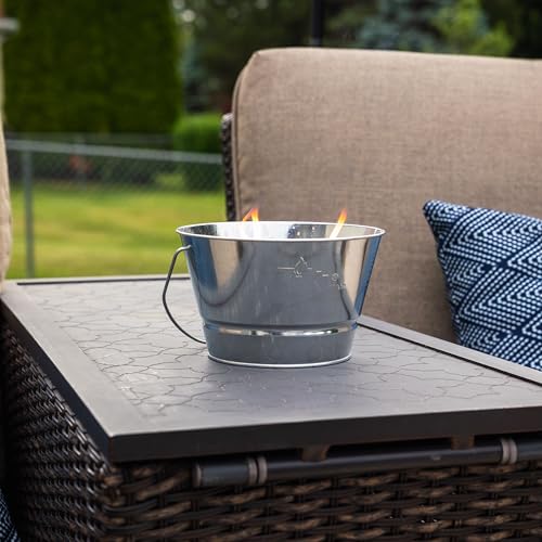 TIKI 28-Oz Citronella Triple Wick Candle in Silver Metal Bucket (3 Pack) Outdoor