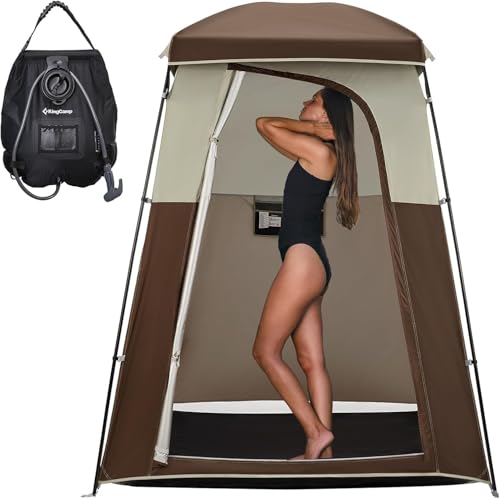 KingCamp Portable Shower Tent with Privacy Room - 1 Room Version for Camping & Beach