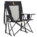 USC Trojans Camping Rocking Chair - Portable Folding Outdoor Seat with Drink Holder