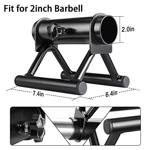 Heavy Duty T Bar Row Handle for 2-Inch Barbell – Non-Slip Rubber Grip, Solid Steel Landmine Attachment for Home Gym