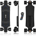 Electric Skateboard with Remote - 17 Miles Range, 8-Ply Maple, Blue - Beginner Friendly