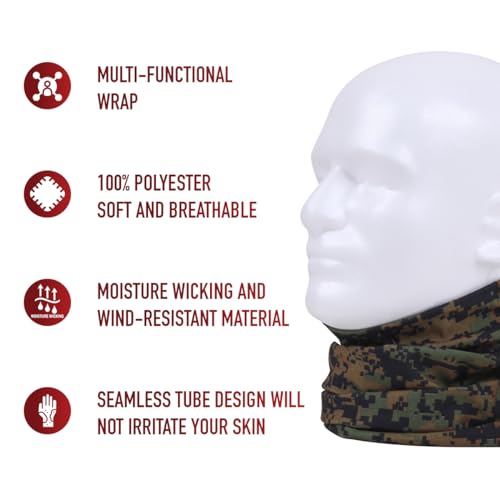 Rothco Multi-Use Tactical Wrap - Woodland Digital Camouflage