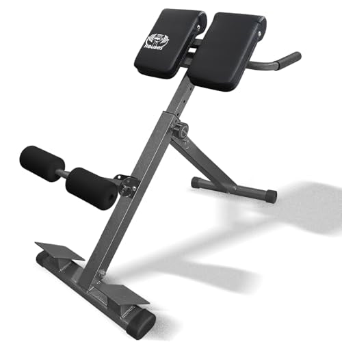 Foldable Hyperextension Roman Chair for Home Gym - 250LBS Capacity