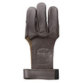 Traditional Archery Leather Shooting Glove - Adjustable Fit, Black