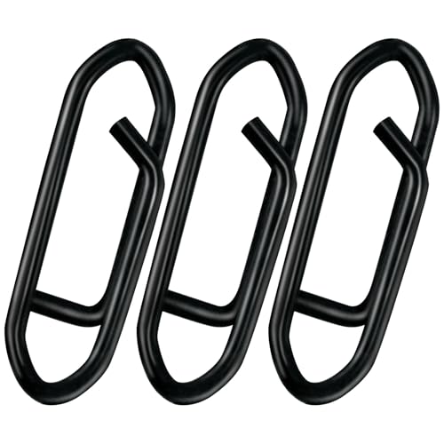 75LB Stainless Steel Fishing Speed Clips for Lure Quick Change - Black Coated, Saltwater & Freshwater