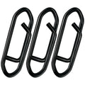 75LB Stainless Steel Fishing Speed Clips for Lure Quick Change - Black Coated, Saltwater & Freshwater