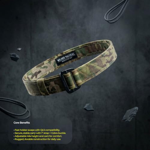 Wilder Tactical Multicam Holster Platform with QLS Receiver & 1in Web Strap