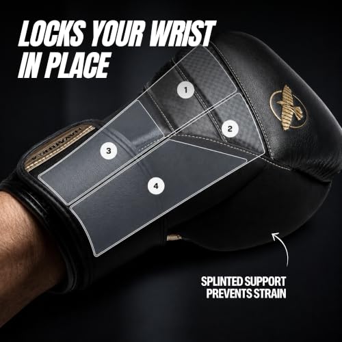 Hayabusa T3 Boxing Gloves - Sparring 16oz Black