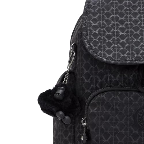 Mini Water-Resistant Embossed Backpack for Women - Signature Style