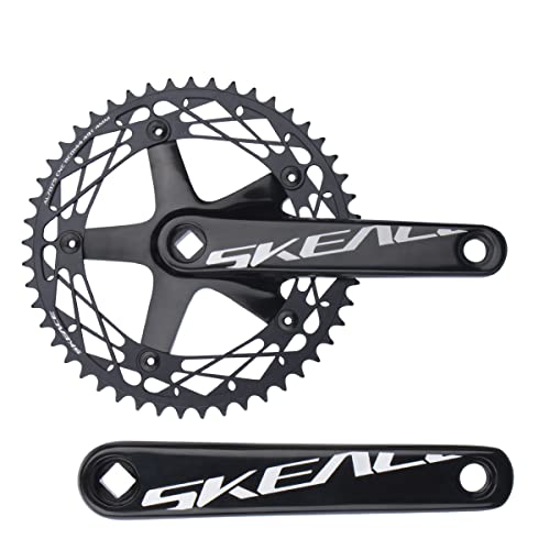 165mm Bike Crankset with 144BCD, 48T/49T Chainring for Track & Fixed Gear Bikes
