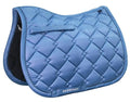 EQUINEWAVE All Purpose Saddle Pad Blue Horizon Embossed Satin Equine Tack