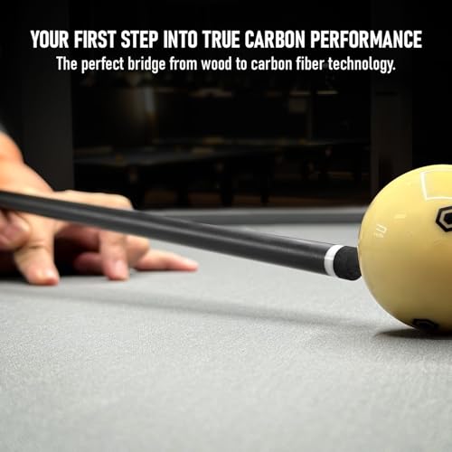 5/16-18 Carbon Fiber Billiard Cue Shaft for Beginners - Low Deflection