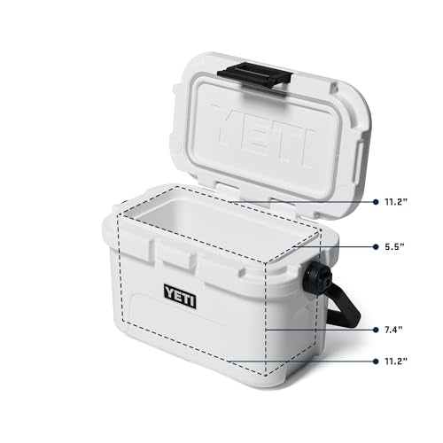 YETI Roadie 8 Hard Cooler - Rescue Red Portable Insulated Ice Chest