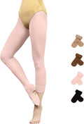 Skiennix Women's Ballet Tights | Opaque, Ultra Soft Convertible Dance Tights for Jazz & Yoga
