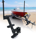 Boat Trailer Side Mount 3-Step with Handrail - Heavy-Duty Steel, Rust-Resistant