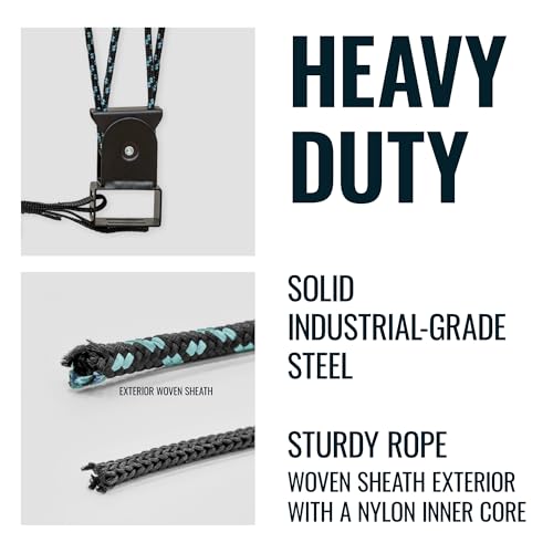 Heavy Duty Kayak Hoist for Garage Ceiling 150 lb Capacity - Teal Triangle