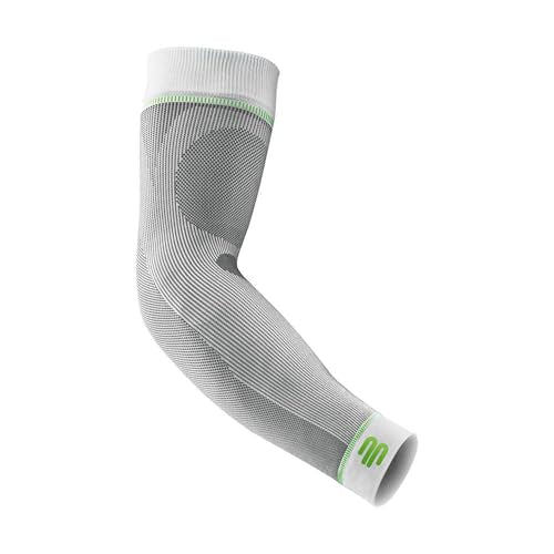 Bauerfeind Sports Compression Arm Sleeves White Medium/Long Gradient - 1 Pair