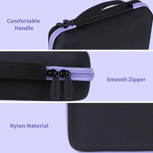 Dart Case for 12 Darts with Purple and Black Foam Interior, Portable Storage