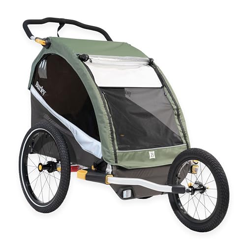 Burley Design Jogger Kit for Double Bicycle Trailers, Aluminum, Black/Silver, 16 Inches