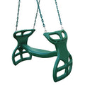 Heavy Duty 2-Person Outdoor Glider Swing with Coated Chains - Green