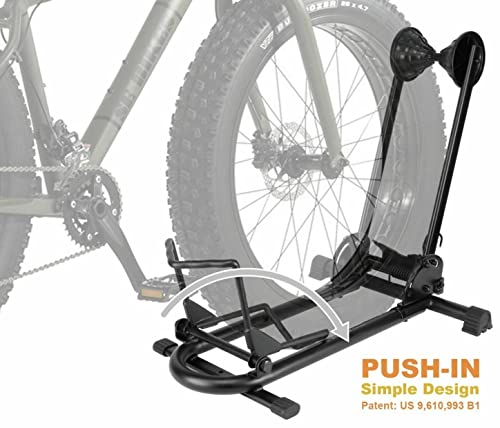 BikeHand Bicycle Floor Parking Rack Stand for Mountain MTB & Road Bikes - Fat Bike Variation 1