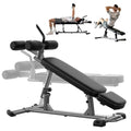 FF Finer Form Black Semi-Commercial Decline & Flat Weight Bench for Home Gym