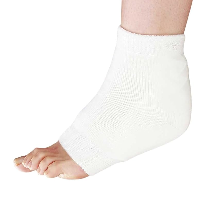 Large Padded Heel & Elbow Protector Sleeves for Skin Protection - Gray