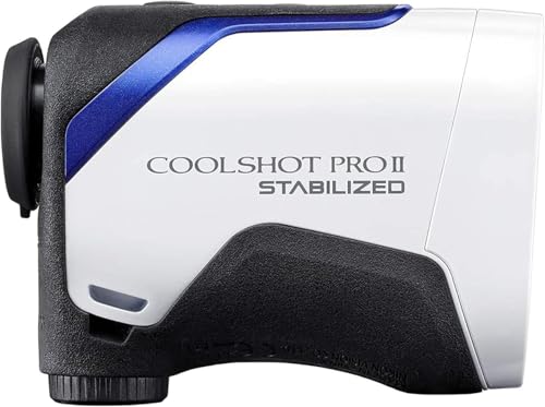 Nikon COOLSHOT PROII Golf Rangefinder Waterproof Stabilized Slope Laser - White, Blue, Black