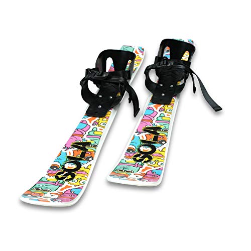 SOLA Kids Gaggle Cross Country Ski Set for Ages 3-4 - Beginner Winter Snow Gear