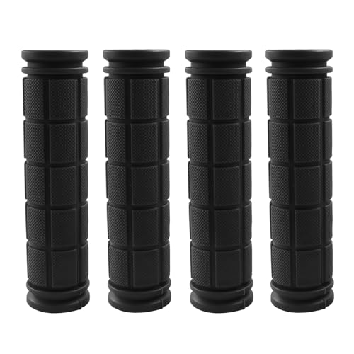 Murtenze Bike Handle Grips - Black, 4 Pack, Non-Slip Rubber Replacement