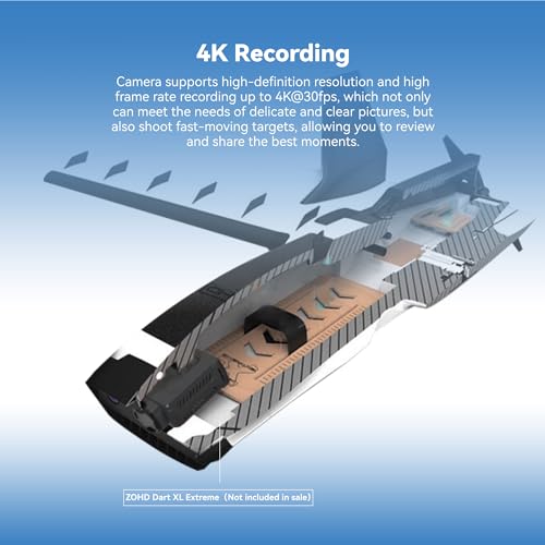 RunCam 6 4K FPV Action Camera with WiFi HDMI GyroFlow Stabilization - RC Drone & Sports