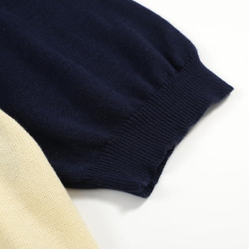 OXKNIT Men’s Knit Polo Shirt - Off-White Medium Short Sleeve Casual Golf T-Shirt