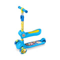 Jetson Kids 3-Wheel Kick Scooter with LED Lights, Light-Up Wheels, Adjustable Handlebar, Blue - Light & Easy Fold