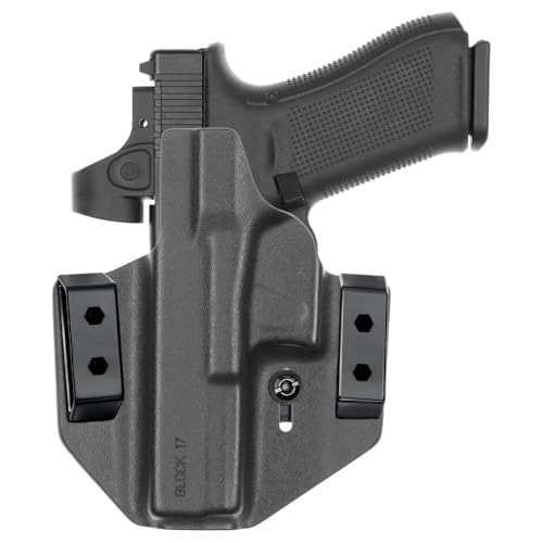 Tulster Black OWB Contour Kydex Holster for Glock 17/22/31/47/49 with Optic, Right Hand