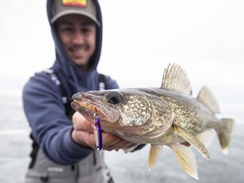 Gold Tungsten Buck-Shot Rattle Spoon ¼ Oz Ice Fishing Lure - Loud Brass Rattle