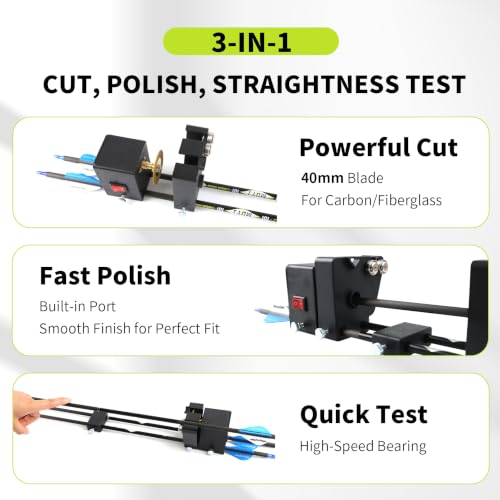 High-Speed Arrow Cutter Saw for Carbon Fiber & Aluminum Arrows