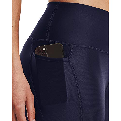 Under Armour Women's HeatGear High Waist Ankle Leggings - Small Midnight Navy/White