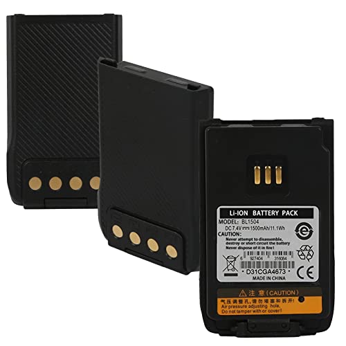 3-Pack 7.4V 1500mAh Battery for Hytera PD682i & Compatible Radios