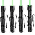[4 Packs] Rechargeable Green Laser Pointer with Long Range & Starlight Patterns - High Power Tactical Light for Presentations & Outdoors - Variation 4