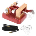 Putikeeg Red Aluminum Morse Code Key with Square Base for Radio Enthusiasts