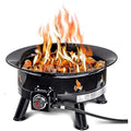 Outland Living 24-Inch Smokeless Propane Fire Pit with Cover, Black