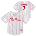 Toddler Phillies Trea Turner Home Jersey - White, 2T / White Variation